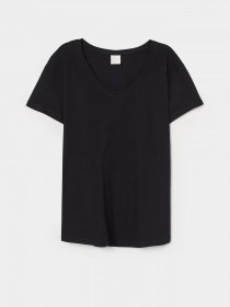 Футболка H&M модель 0865076_чорний Фото