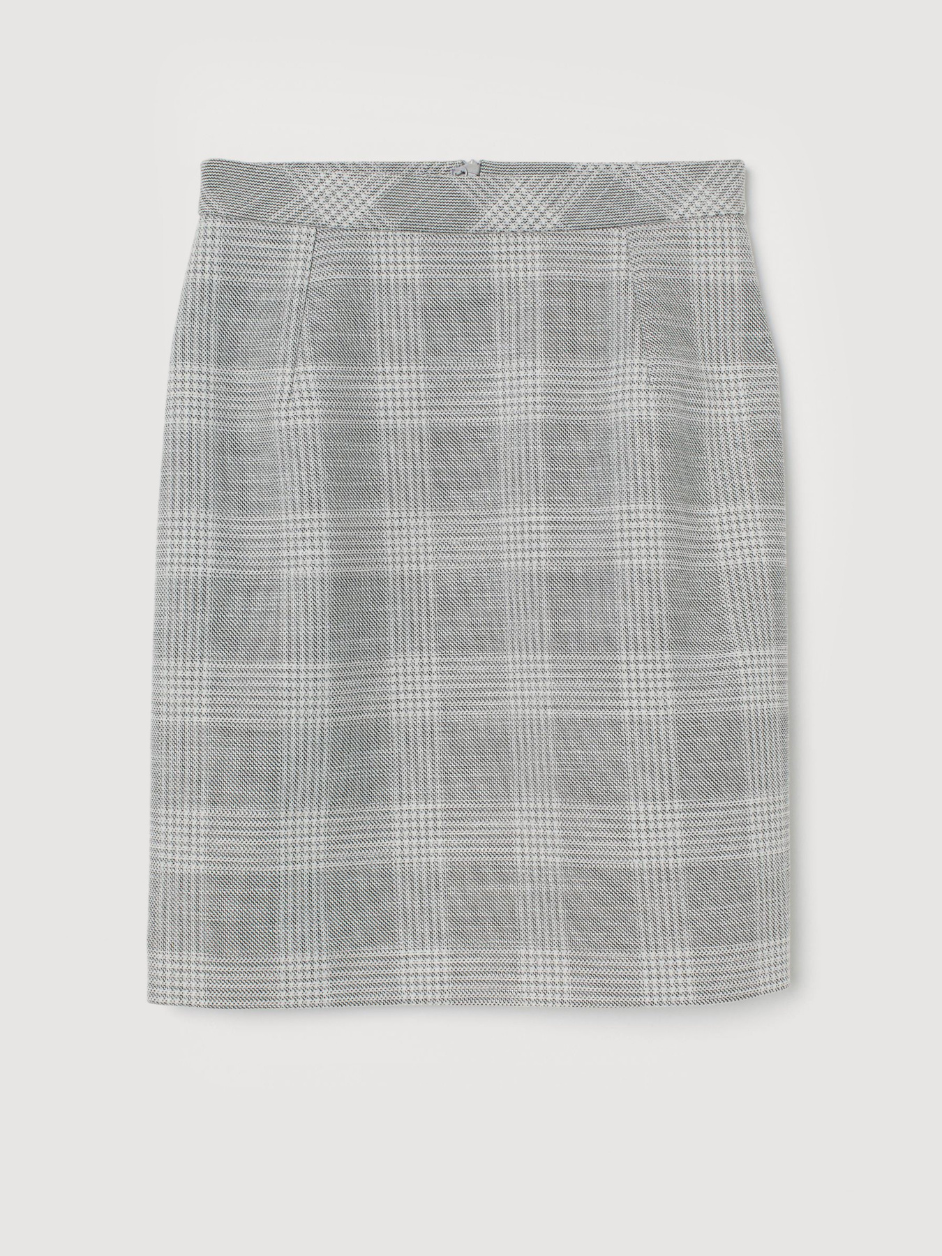 Юбка мини H&M модель 0821508_сірий комб. Фото