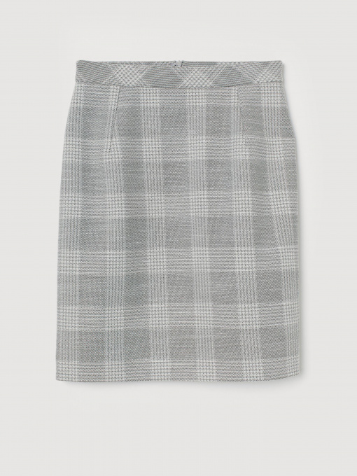 Спідниця міні H&M модель 0821508_сірий комб. Фото