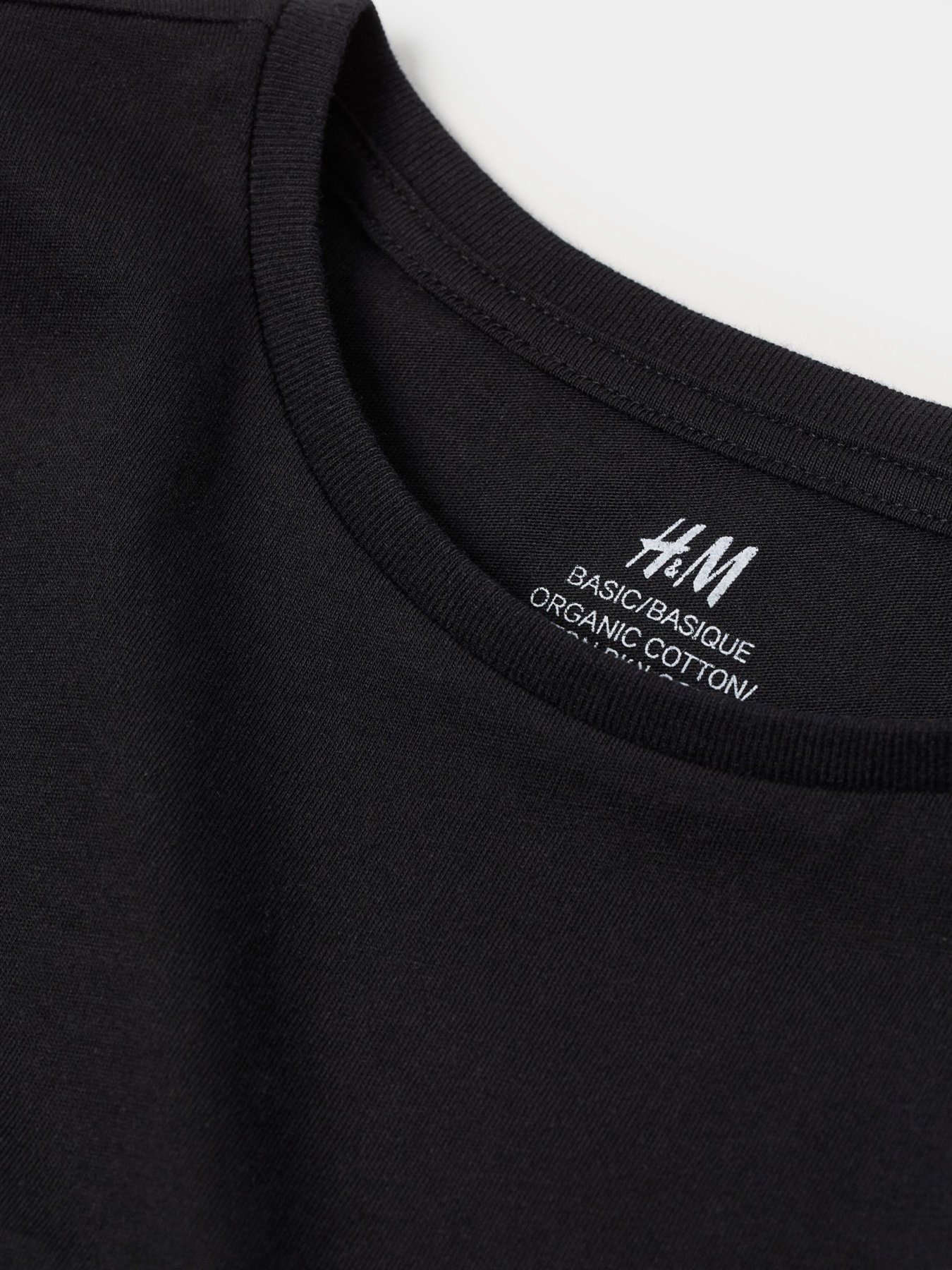 Футболка H&M модель 0890734_чорний Фото