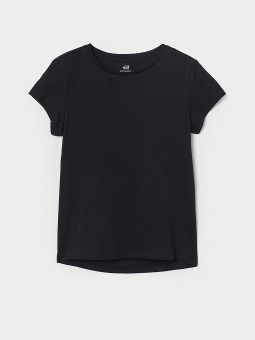 Футболка H&M модель 0890734_чорний Фото