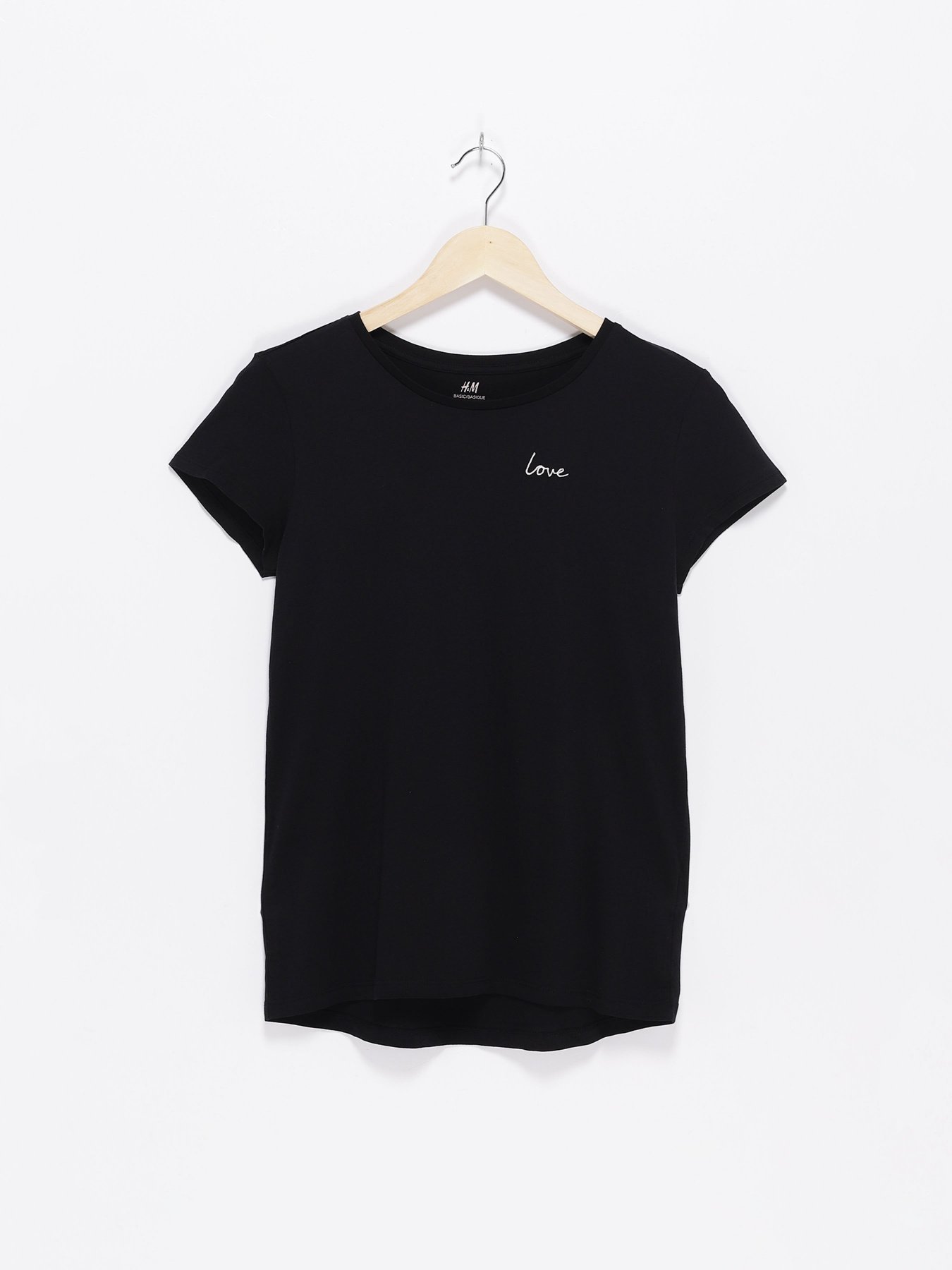 Футболка H&M модель 08907341_чорний Фото