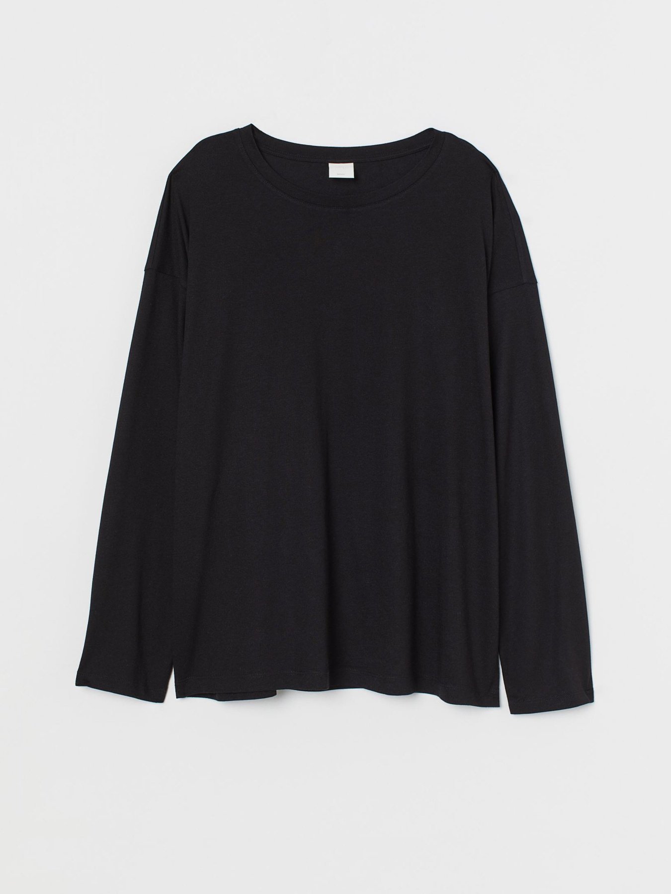 Лонгслив H&M модель 0898918_чорний Фото