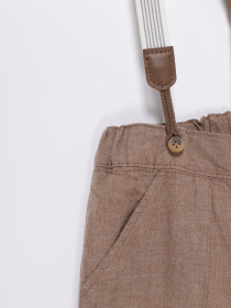 Брюки повседневные H&M модель 0931778_бежевий Фото
