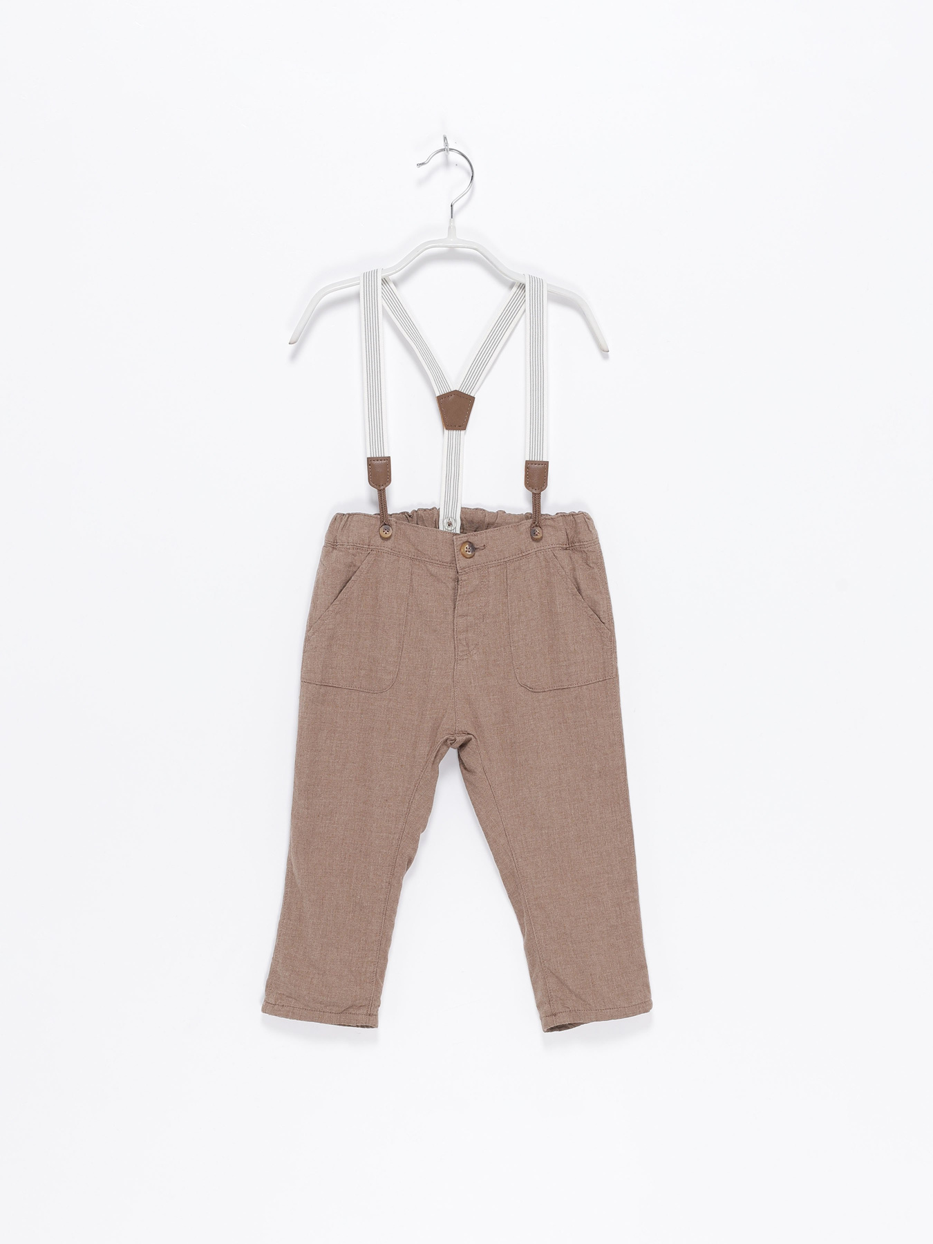 Повсякденні штани H&M модель 0931778_бежевий Фото