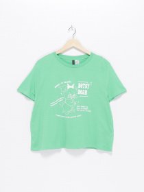 Футболка H&M модель 0950725_зелений з білим Фото