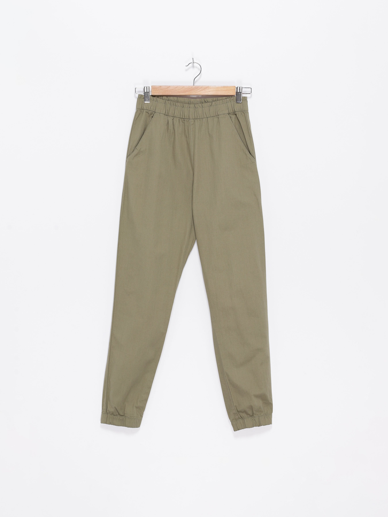 Брюки повседневные H&M модель 09550561_хакі Фото