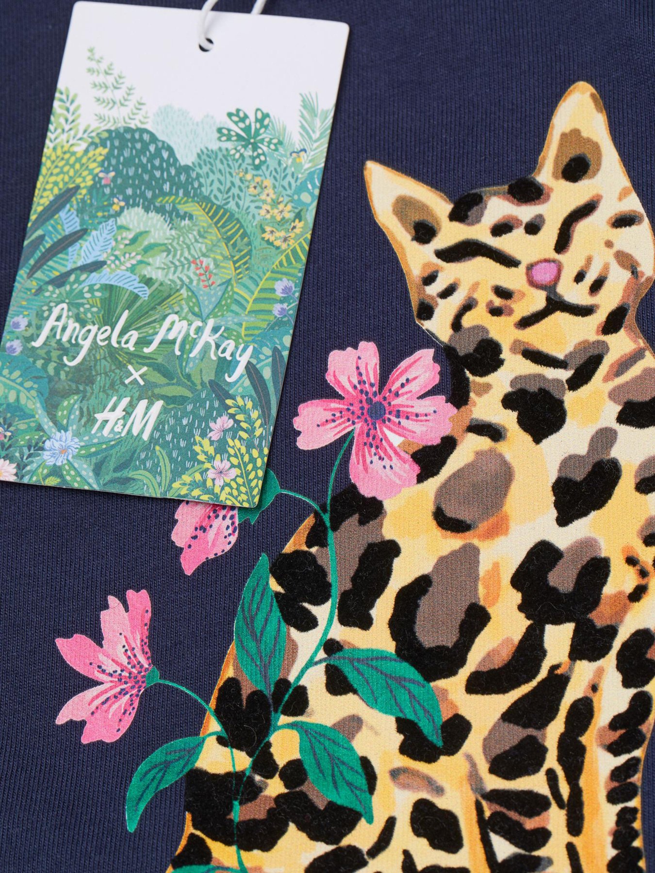 Футболка H&M модель 0957285_т.синій комб. Фото