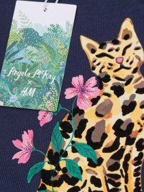 Футболка H&M модель 0957285_т.синій комб. Фото