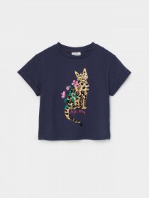 Футболка H&M модель 0957285_т.синій комб. Фото