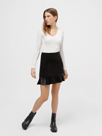 Спідниця міні H&M модель 0842028_чорний Фото