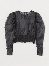 Блуза H&M модель 0888455_чорний Блуза H&M модель 0888455_чорний Фото