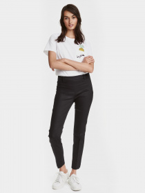 Повсякденні штани H&M модель 0374072_чорний Фото