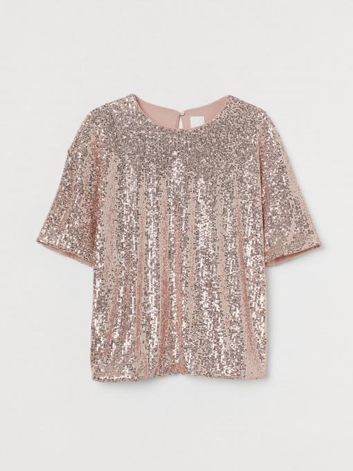 Блуза H&M модель 0908563_рожевий Фото