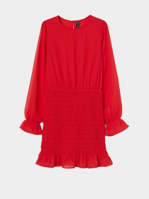 Платье миди H&M модель 0918905_червоний Фото