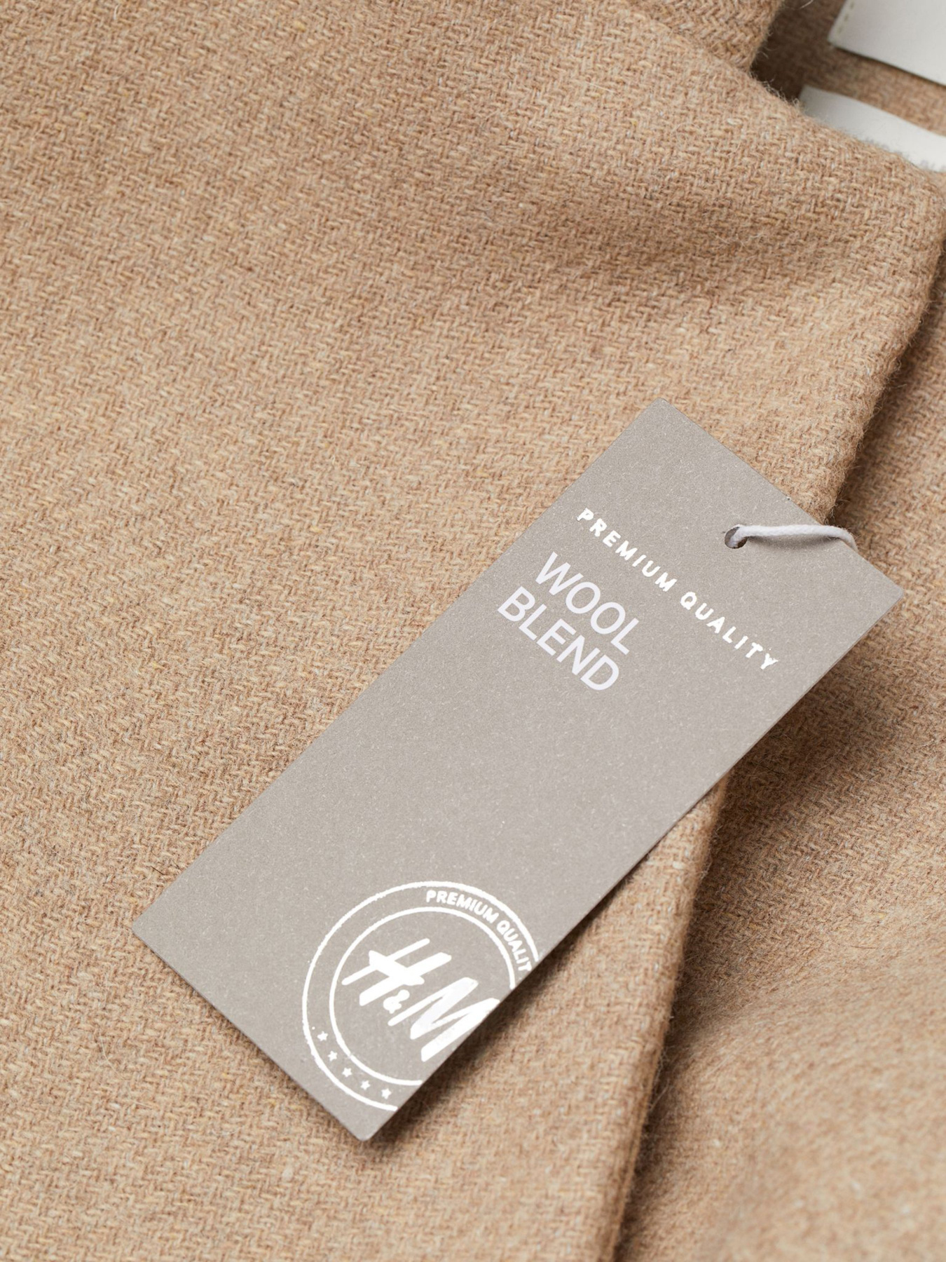 Пальто H&M модель 0918944_бежевий Пальто H&M модель 0918944_бежевий Фото