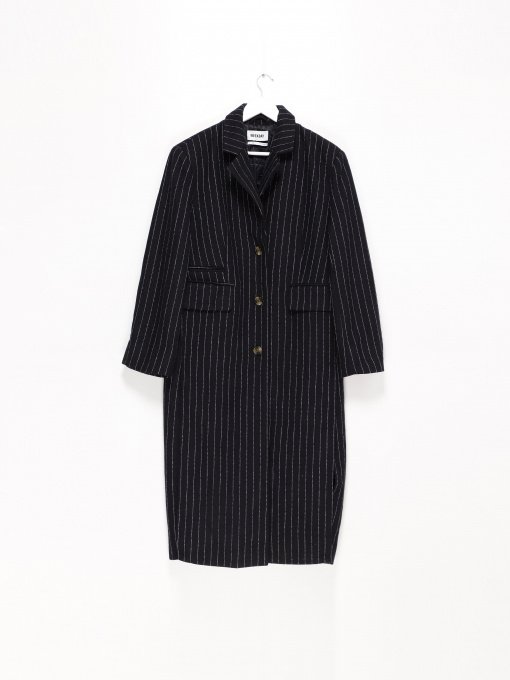 Пальто H&M модель 0921427_т.синій з білим Фото