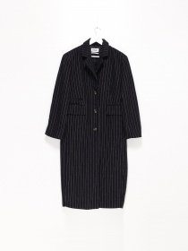 Пальто H&M модель 0921427_т.синій з білим Фото