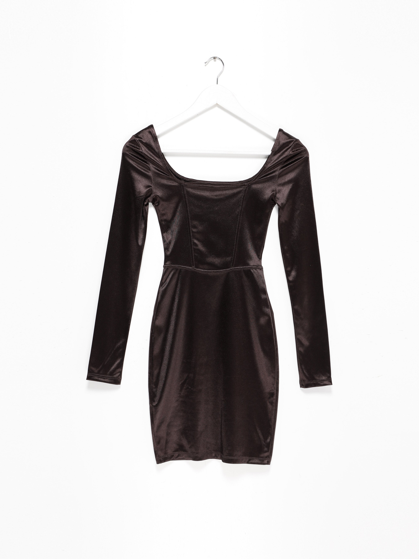 Платье мини H&M модель 0921448_т.коричневий Фото