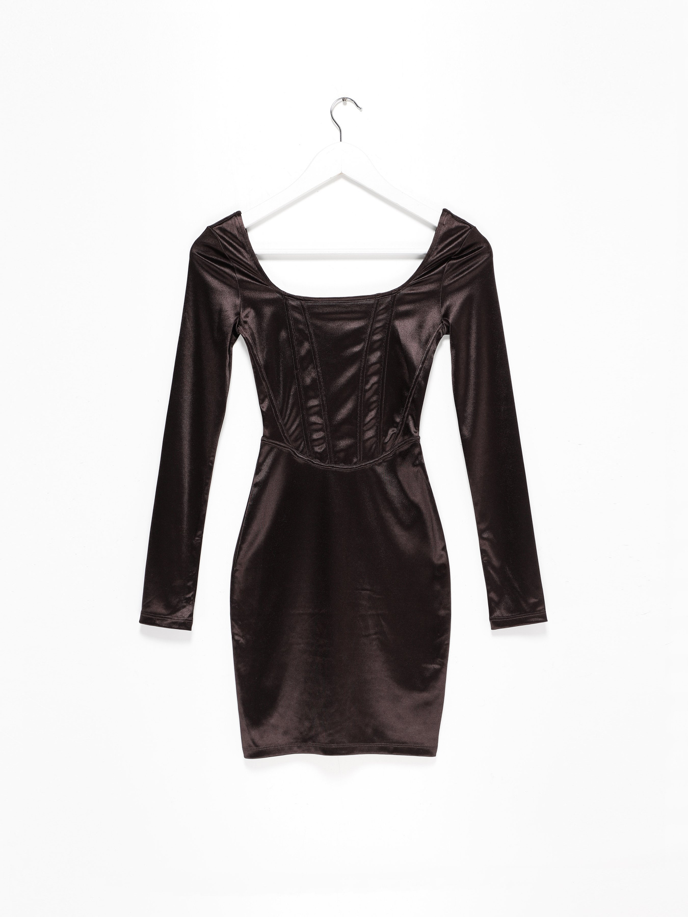 Платье мини H&M модель 0921448_т.коричневий Фото