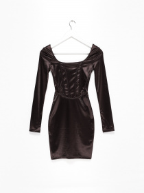 Платье мини H&M модель 0921448_т.коричневий Фото