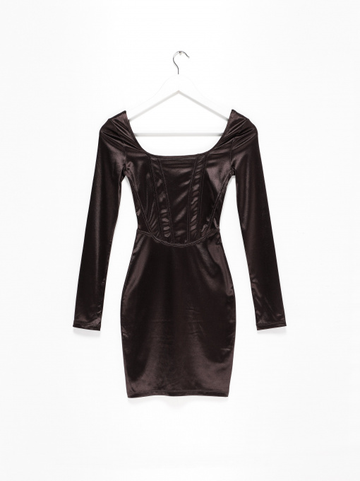 Сукня міні H&M модель 0921448_т.коричневий Фото