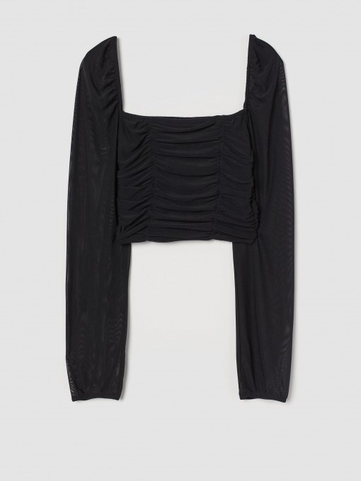 Топ H&M модель 0922354_чорний Фото