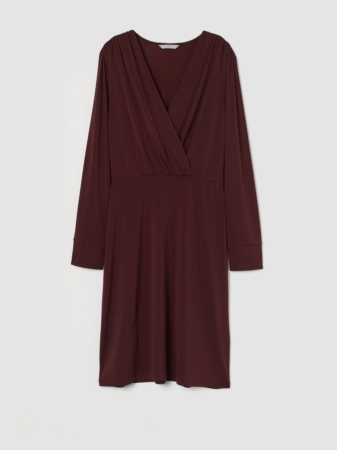 Платье миди H&M модель 0923522_т.бордовий Фото