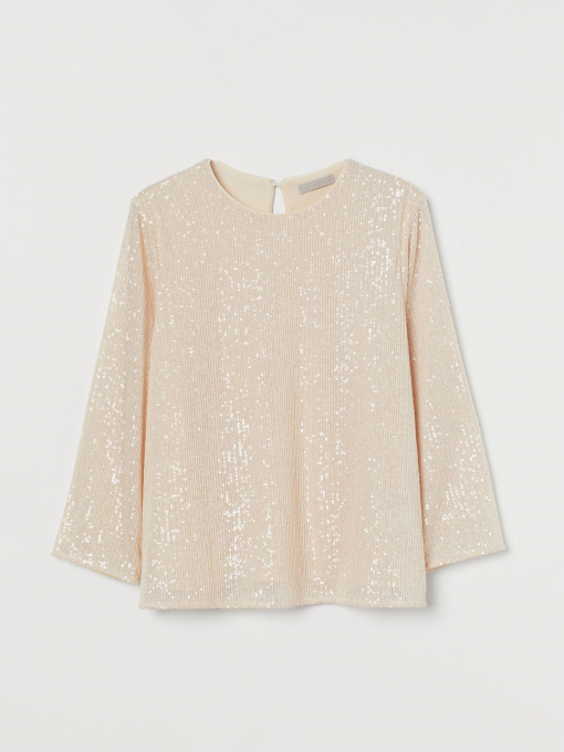 Блуза H&M модель 0926806_с.бежевий Фото