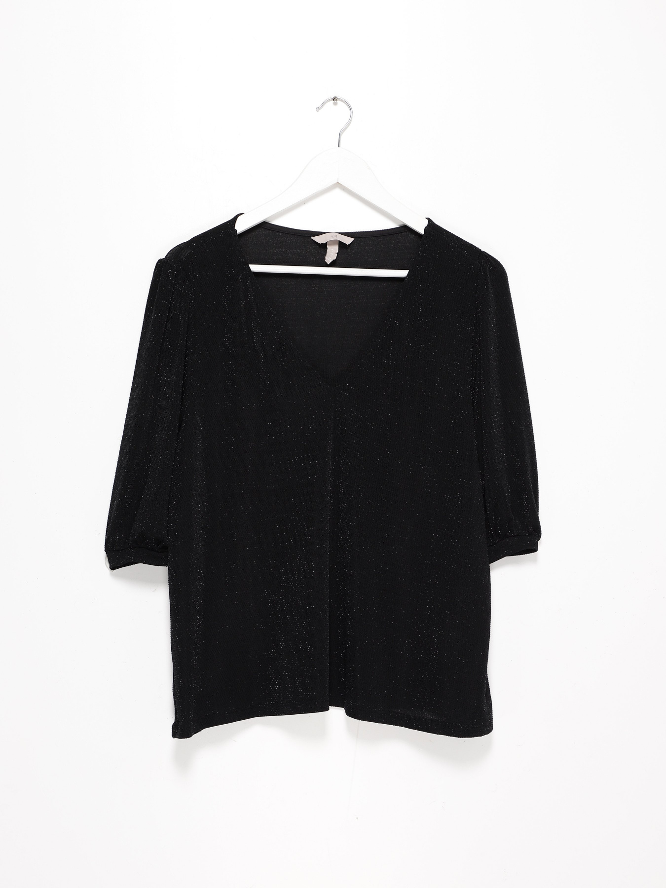 Блуза H&M модель 0926841_чорний з срібним Фото