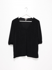 Блуза H&M модель 0926841_чорний з срібним Фото