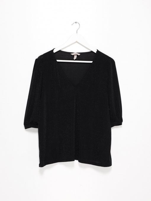 Блуза H&M модель 0926841_чорний з срібним Фото