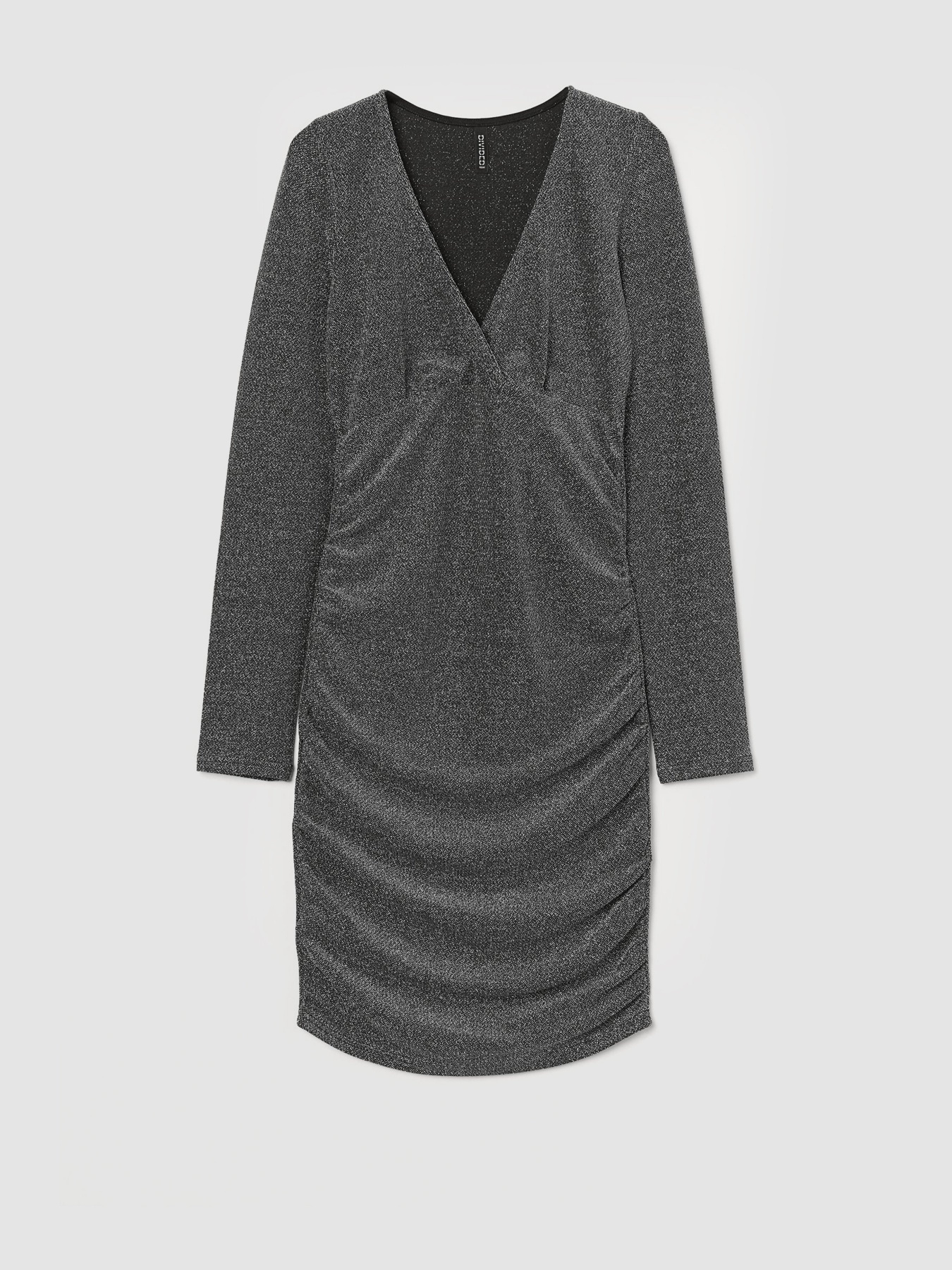 Платье миди H&M модель 0928254_чорний комб. Фото