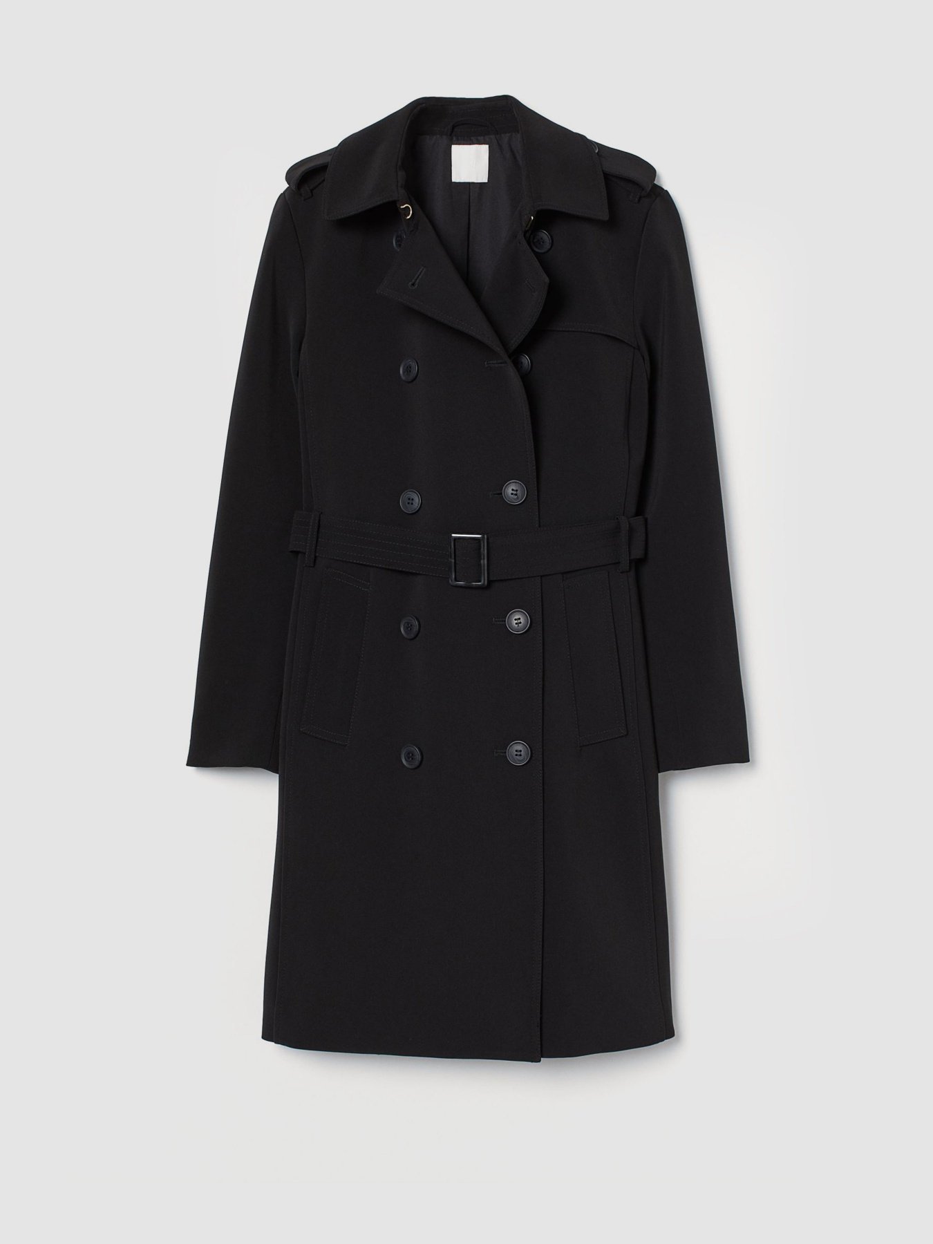 Тренч H&M модель 0929319_чорний Фото