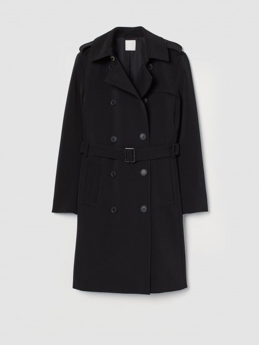 Тренч H&M модель 0929319_чорний Фото