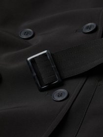 Тренч H&M модель 0929319_чорний Тренч H&M модель 0929319_чорний Фото