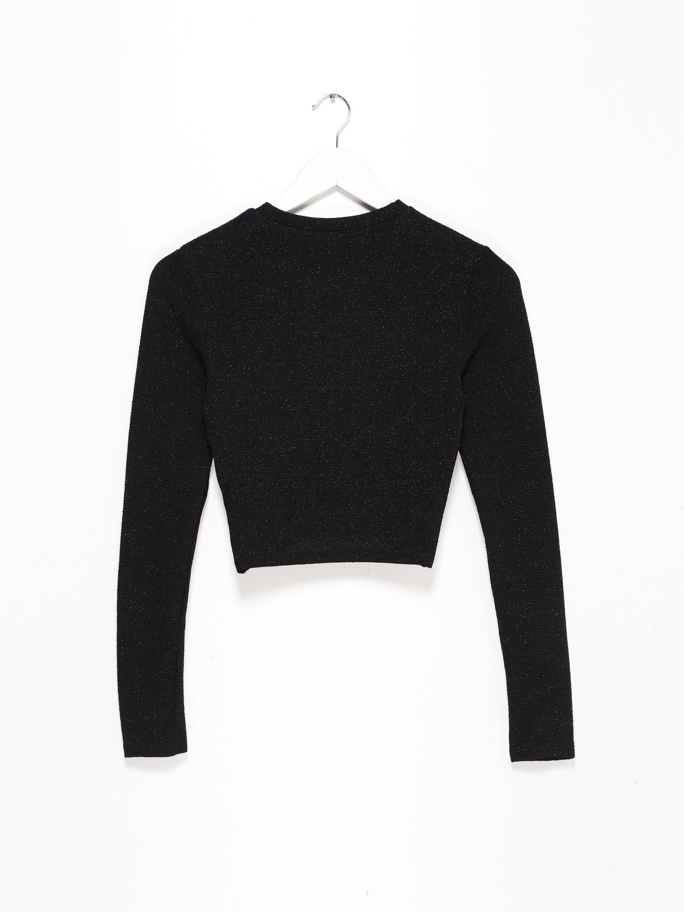 Лонгслив H&M модель 0930478_чорний комб. Фото