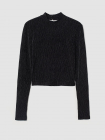 Лонгслив H&M модель 0931444_чорний Фото