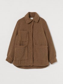 Шуба H&M модель 0939579_т.бежевий Фото