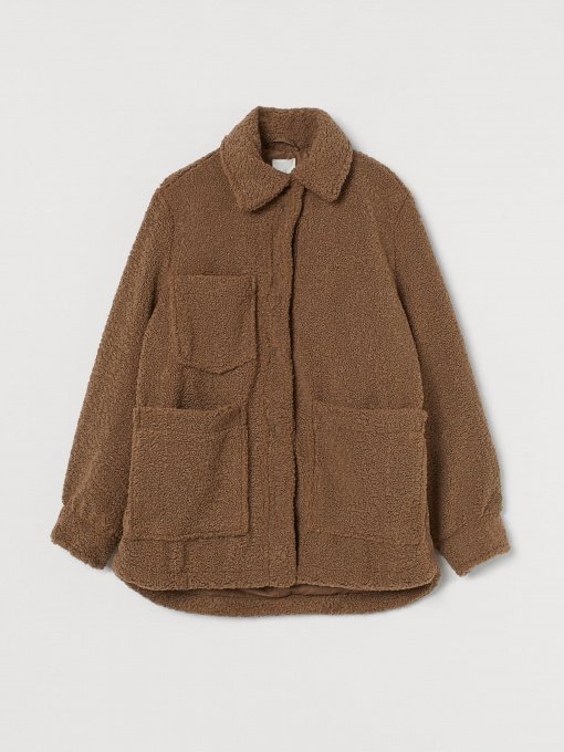 Шуба H&M модель 0939579_т.бежевий Фото