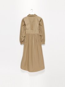 Платье миди H&M модель 0941037_бежевий Платье миди H&M модель 0941037_бежевий Фото