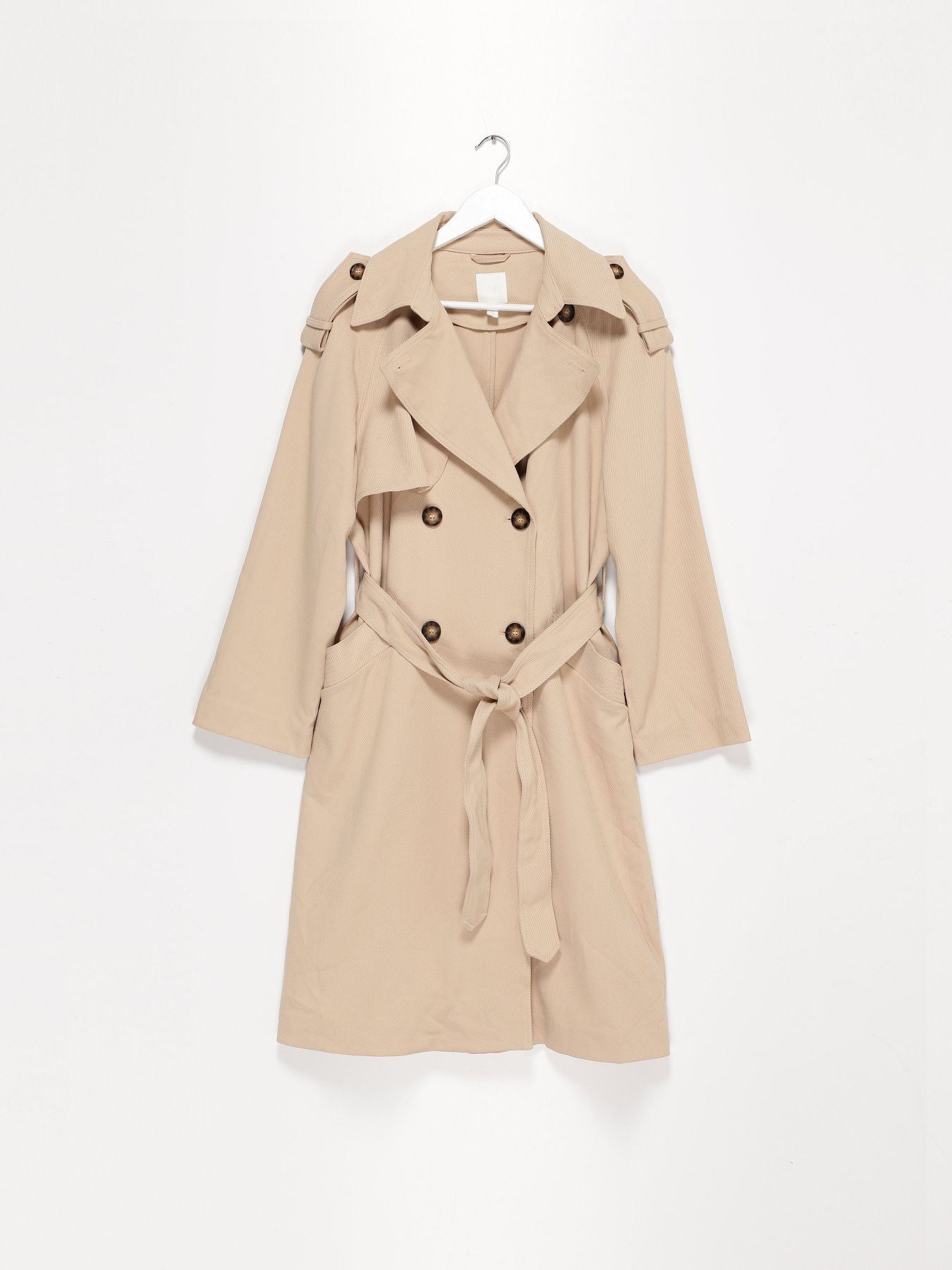 Пальто H&M модель 0944707_бежевий Фото