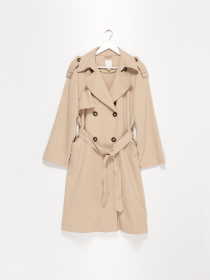 Пальто H&M модель 0944707_бежевий Фото