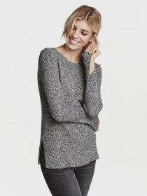 Джемпер H&M модель 0390157_чорний комб. Фото