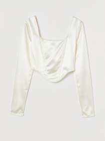 Топ H&M модель 0949232_молочний Фото