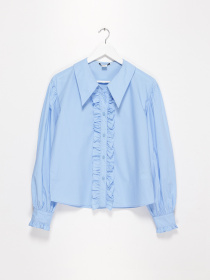 Сорочка H&M модель 0950974_блакитний Фото