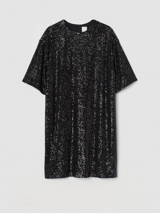 Платье мини H&M модель 0956560_чорний Фото