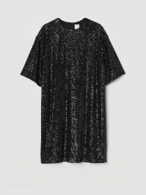 Платье мини H&M модель 0956560_чорний Фото