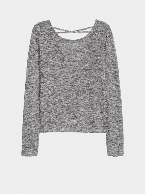 Лонгслів H&M модель 0395495_сірий комб. Фото