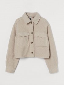 Демисезонная куртка H&M модель 0966502_бежевий Фото